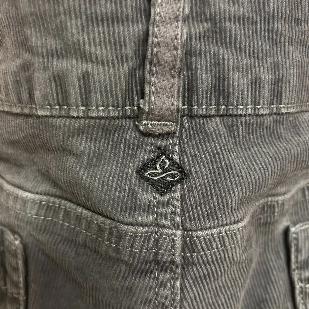 Prana womens pants size 8, grey corduroy